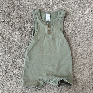Modern Moments Green Baby Romper